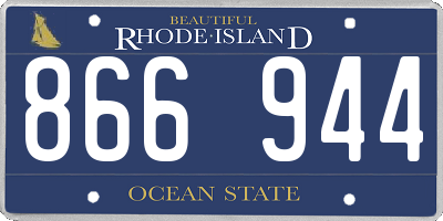 RI license plate 866944