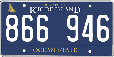 RI license plate 866946