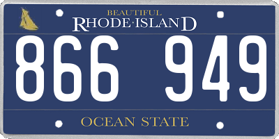 RI license plate 866949