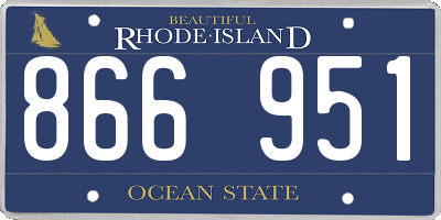 RI license plate 866951