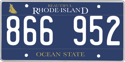 RI license plate 866952