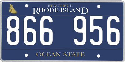 RI license plate 866956