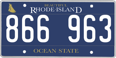 RI license plate 866963