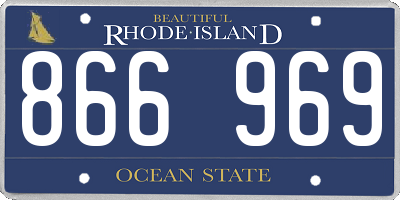 RI license plate 866969