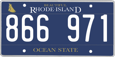 RI license plate 866971