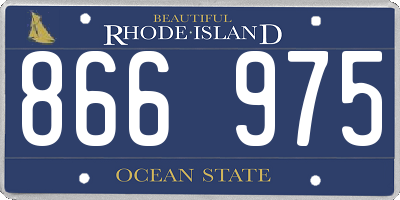 RI license plate 866975