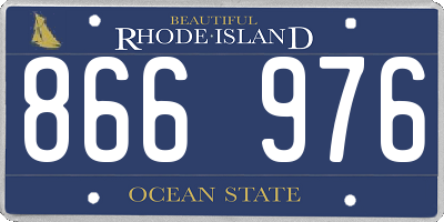 RI license plate 866976
