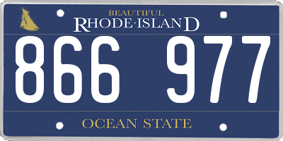 RI license plate 866977