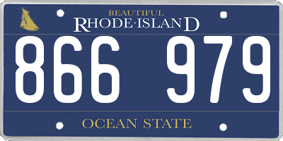 RI license plate 866979