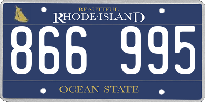 RI license plate 866995