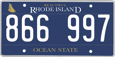 RI license plate 866997