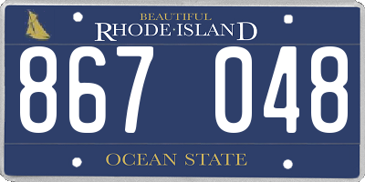 RI license plate 867048