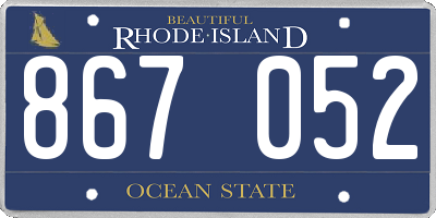 RI license plate 867052
