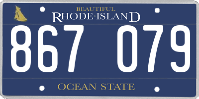 RI license plate 867079