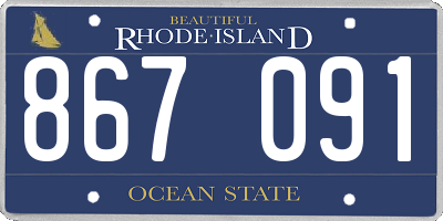 RI license plate 867091