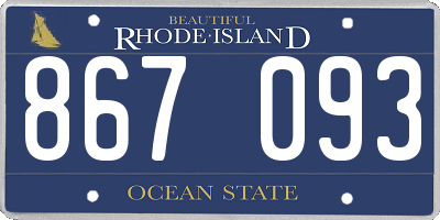 RI license plate 867093
