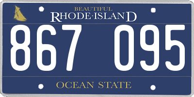 RI license plate 867095