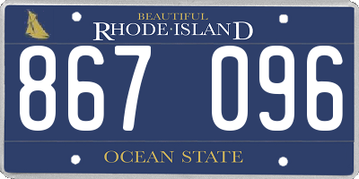 RI license plate 867096
