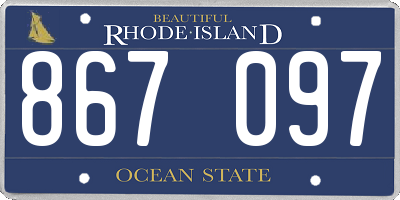 RI license plate 867097