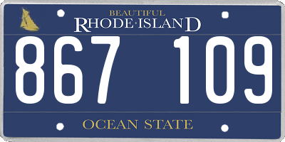 RI license plate 867109