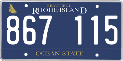 RI license plate 867115