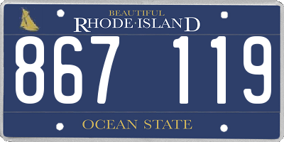 RI license plate 867119