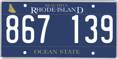 RI license plate 867139