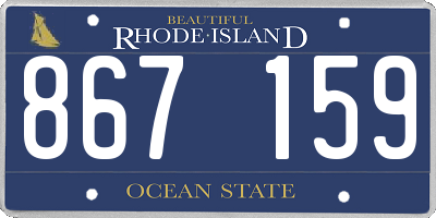 RI license plate 867159