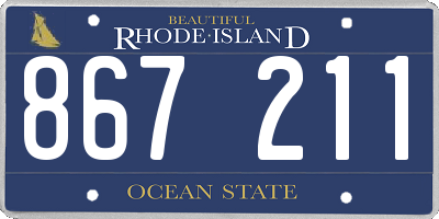 RI license plate 867211