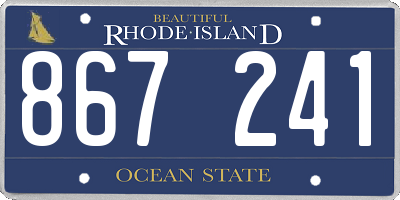 RI license plate 867241