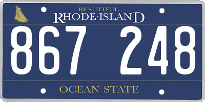 RI license plate 867248