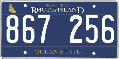 RI license plate 867256