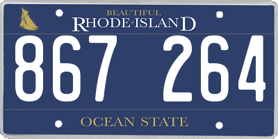 RI license plate 867264