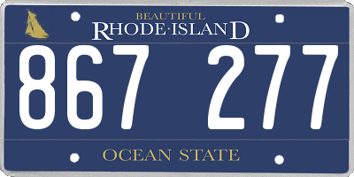 RI license plate 867277