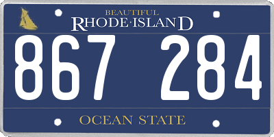 RI license plate 867284