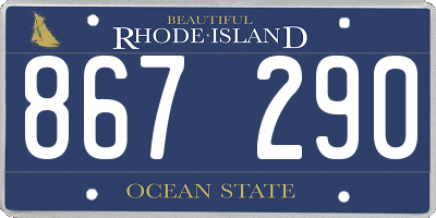 RI license plate 867290