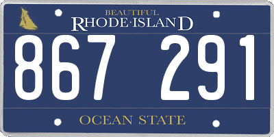 RI license plate 867291