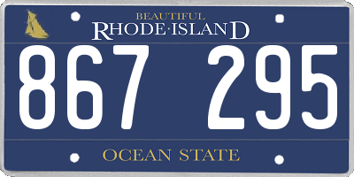 RI license plate 867295