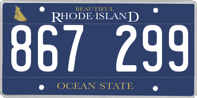 RI license plate 867299
