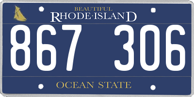 RI license plate 867306