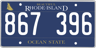 RI license plate 867396