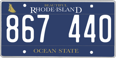 RI license plate 867440
