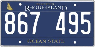 RI license plate 867495