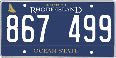 RI license plate 867499