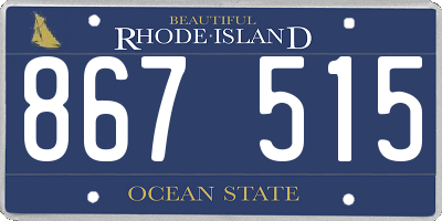 RI license plate 867515