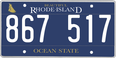 RI license plate 867517
