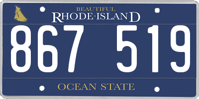 RI license plate 867519