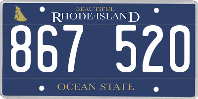 RI license plate 867520