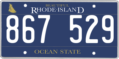 RI license plate 867529