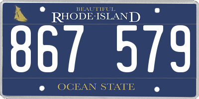 RI license plate 867579